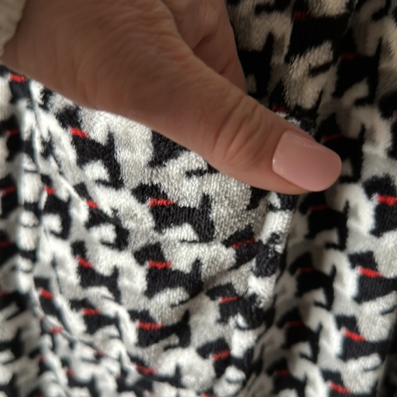 Vera Bradley Soft Houndstooth Scottie Dog Robe S/M - Picture 7 of 11